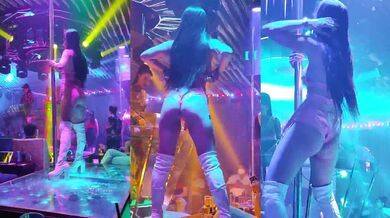 【越南夜店12】现场热舞 奶子几乎全漏 超性感刺激 (2)