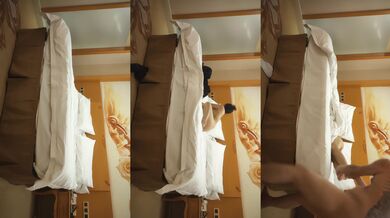 【探花约良家】丸子头黑框眼镜，知性小白领，酒店今夜活色生香好激情，舔逼操洞高潮 (1)